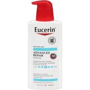 Eucerin Advanced Repair Lotion Very Dry Skin 13.5 FL. OZ. (13.5 Fl Oz) Beauty & Personal Care Eucerin