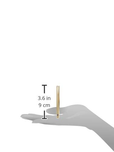 ZWILLING Tweezer Slanted (plucking eyebrows, removing splinters, hand finished, roughened tips, hypoallergenic), Premium, Gold, 3.5 inch Beauty and Personal Care ZWILLING