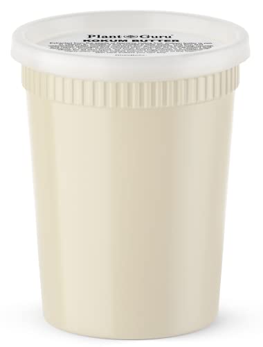 Plant Guru Raw Kokum Butter 32 oz. / 2 lbs. 100% Pure Natural Cold Pressed - Great for Skin, Body and Hair Moisturizer, DIY Creams, Balms, Lotions Beauty & Personal Care Plant Guru