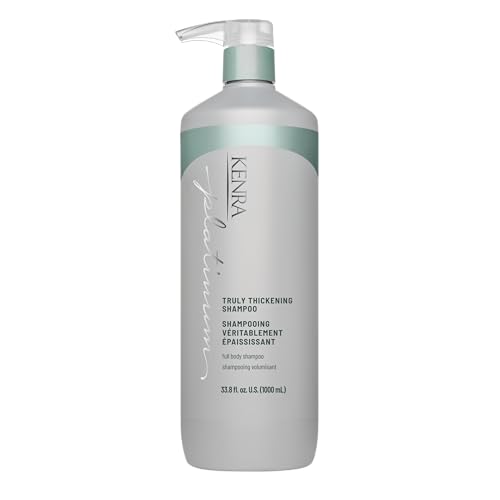 Kenra Platinum Truly Thickening Shampoo | Volumizing + Fuller-Looking Hair | Adds Body | Lightweight | for Fine & Thin Hair | Sulfate Free | Color