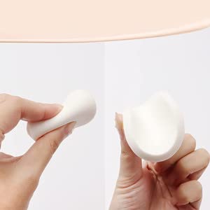 RUITASA 25Pcs Makeup Sponge Cosmetic Puff Use for Dry and Wet Cosmetics Blush Applicators Round Sponges Foundation Beauty & Personal Care RUITASA