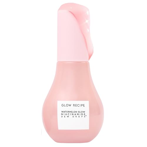 Glow Recipe Watermelon Niacinamide Dew Drops, Korean Niacinamide Serum Drops, Hydrating Face Serum + Primer & Liquid Highlighter, Hyaluronic Acid Beauty & Personal Care Glow Recipe