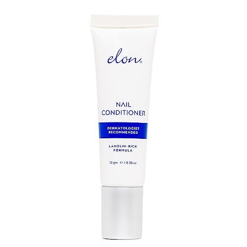 Elon Lanolin-Rich Nail Conditioner - Strengthens Nails, Protects Cuticles, Dermatologist-Recommended for Brittle & Damaged Nails (10g Tube) Beauty & Personal Care Elon