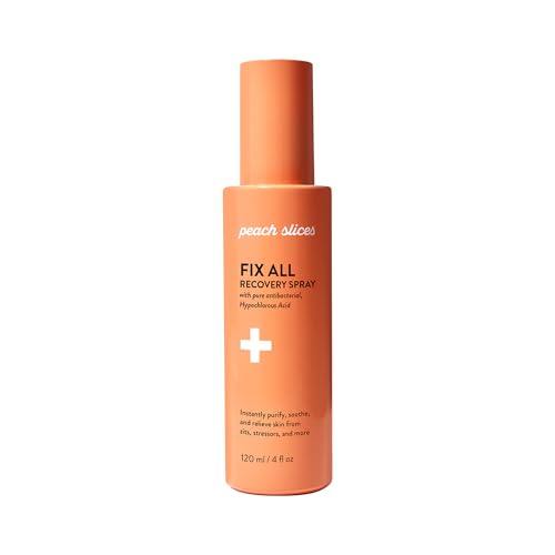 Peach Slices - Fix All Recovery Spray (4 oz) - Purify, Soothe, & Relieve - Zits, Stressors, & Redness - Hypochlorous Acid Spray - Electrolyzed Water Beauty and Personal Care Peach Slices Default Title