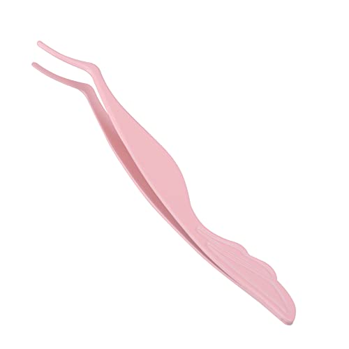 Pretty memory Eyelash Applicator Tool DIY False Curved Eyelash Extension Tweezer for Volume Lashes Application and Removal, Pink Beauty & Personal Care Pretty memory