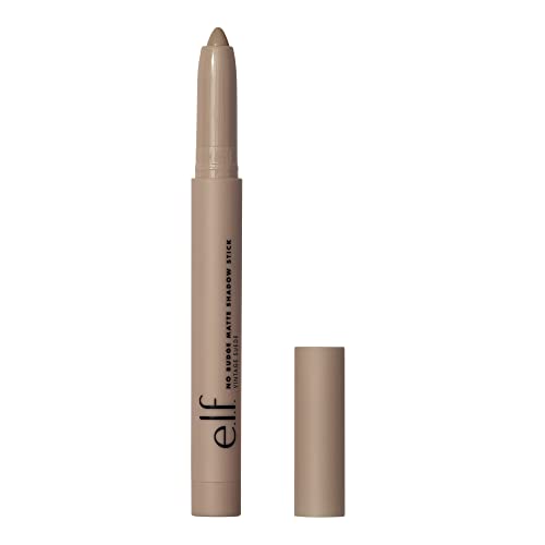 e.l.f. No Budge Matte Shadow Stick, One-Swipe Cream Eyeshadow Stick, Long-Wear & Crease Resistant, Matte Finish, Vegan & Cruelty-Free, Vintage Sude Beauty & Personal Care e.l.f.