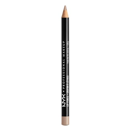 NYX PROFESSIONAL MAKEUP Slim Lip Pencil, Long-Lasting Creamy Lip Liner, Nude Beige, 0.04 oz Beauty & Personal Care NYX PROFESSIONAL MAKEUP