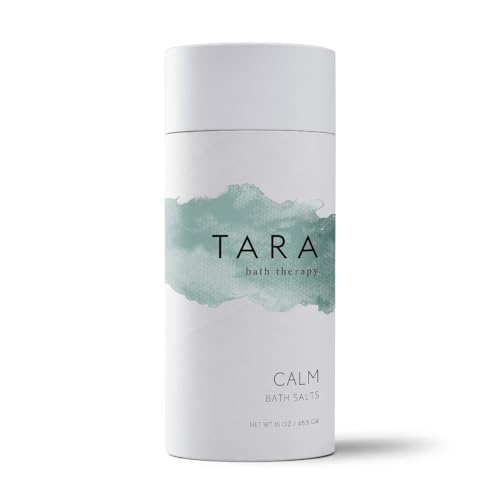 TARA Spa Therapy Calm Bath Salts - Stress-Relief Aromatherapy Soak with Lavender & Clary Sage - 100% Pure Essential Oils - 16 oz Beauty and Personal Care TARA