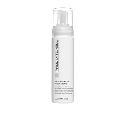 Paul Mitchell Invisiblewear Extra-Body Whip Conditioning Mousse, Humidity Resistance, Natural Finish, For Fine Hair, 6.8 fl. oz Beauty & Personal Care Paul Mitchell