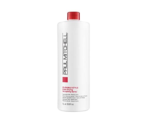 Paul Mitchell Fast Drying Sculpting Hairspray, Flexible Hold, Buildable Body + Shine, For All Hair Types, 33.8 fl oz Beauty & Personal Care Paul Mitchell