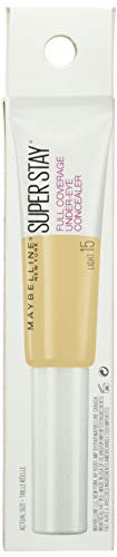 Maybelline New York Super Stay Full Coverage, Brightening, Long Lasting, Under Eye Concealer Liquid Makeup for up to 24H Wear, with Paddle Applicator Beauty & Personal Care MAYBELLINE