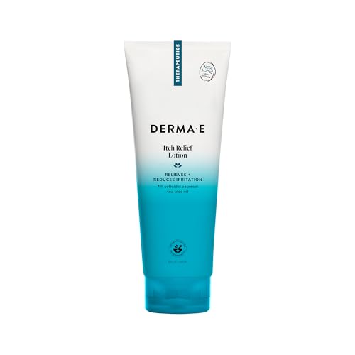 Derma E Itch Relief Lotion - Anti-Itch for Dry Skin - Soothing Itchy Skin Cream - Lightweight Body Lotion Calms and Moisturizes, 8 oz Beauty & Personal Care Derma E