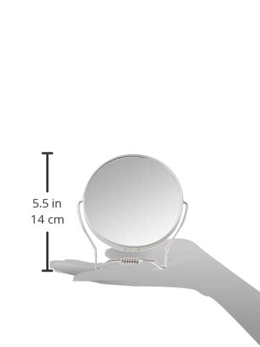 Goody Two-Sided Makeup Mirror with Stand - 1X and 3X Dual Sided Magnification - Lightweight & Portable Table Top Magnifying Vanity Mirror Beauty & Personal Care GOODY