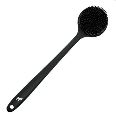 Pete & Pedro Long Handle Back & Body Shower Scrub Brush for Men & Women - Two-Sided Bath Tool to Reach Hard Spots - Short, Stubby Exfoliate Bristles Beauty and Personal Care Pete & Pedro