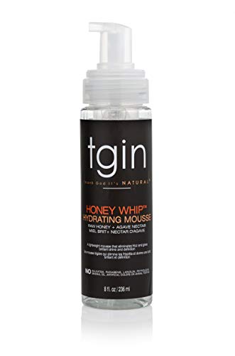 tgin Honey Whip Hydrating Mousse for Natural, Dry, Curly, and Damaged Hair - 8 Oz Beauty & Personal Care Thank God It's Natural
