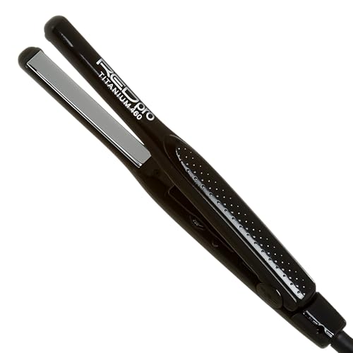 Kiss Products Red Pro Titanium Flat Iron, 1/2 Inch, 1 Pound Beauty & Personal Care Red By Kiss