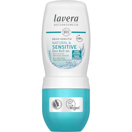 lavera Deo Roll-On Basis sensitiv Natural & Sensitive NATURAL & SENSITIVE 48h - vegan - natural cosmetics - organic aloe vera & natural minerals Beauty and Personal Care lavera