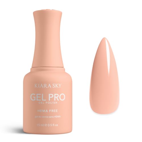 KIARA SKY Gel Pro HEMA-Free Gel Nail Polish | Full Coverage, 28+ Day Wear, Self-Leveling, UV/LED Soak-Off, 0.5 fl oz | Everlasting #024