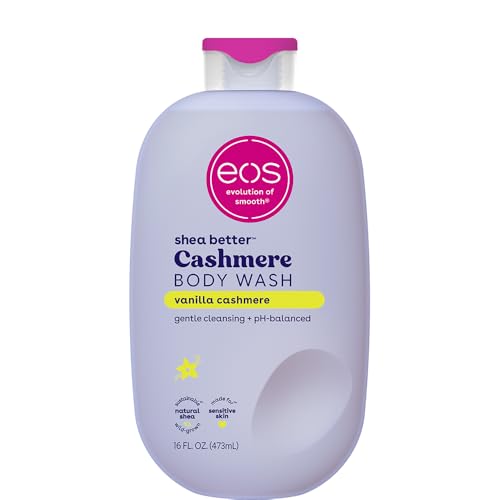 eos Body Wash, Vanilla, Moisturizing Creamy Gel Formula with Shea Butter, Glycerin, Vitamin E, pH Balanced, Sensitive Skin, Vegan, 16 fl oz Beauty & Personal Care eos