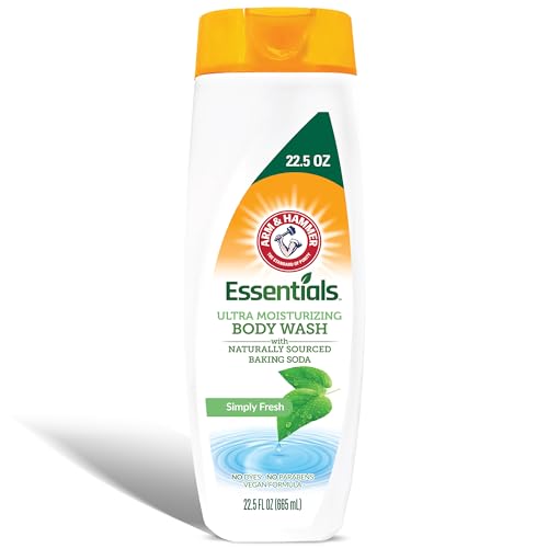 Arm & Hammer Essentials Body Wash Women Moisturizing - Simply Fresh 22.5oz Womens Body Wash - Non Toxic Shower Essentials for Women Beauty & Personal Care Arm & Hammer