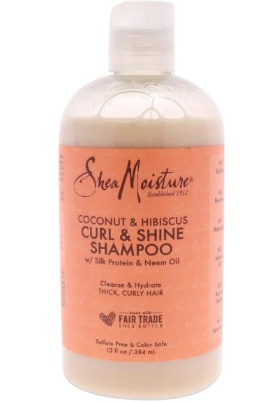 Shea Moisture ORGANIC Coconut & Hibiscus Set - Shampoo + Style Milk Beauty & Personal Care SheaMoisture