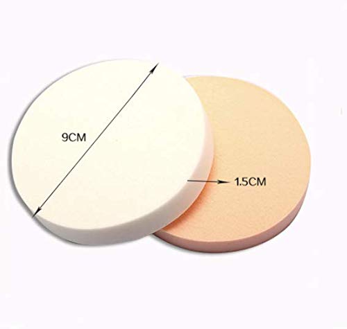LASSUM 6 Pcs Round Makeup Sponge Facial Powder Puff,Beauty Makeup Foundation Powder Puff -Uses for Dry and Wet 3.54" Diameter Beauty & Personal Care LASSUM
