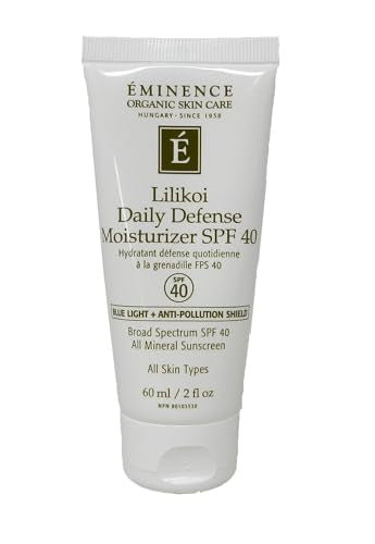 Eminence Lilikoi Daily Defense Moisturizer SPF 40, Vanilla, 2 Fl Oz Beauty & Personal Care Eminence