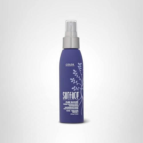 SURFACE Hair - Pure Blonde Violet Leave-In Toning Spray - Tones, Brightens & Protects Hair - 4 fl oz Beauty & Personal Care SURFACE