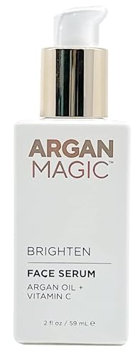 Argan Magic Brighten Face Serum with Vitamin C & Argan Oil - Hydrating & Brightening Formula | Reduce Dark Spots, Fine Lines, & Wrinkles (2 oz) Beauty & Personal Care Argan Magic