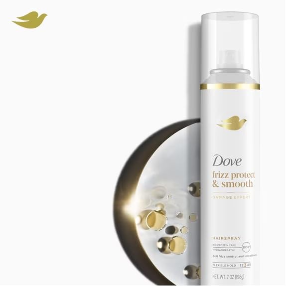 Dove Extra Hold Styling Hairspray, Smooth & Protect Against Frizz & Humidity, 24-Hour Flexible Hold, Anti-Frizz Hair Spray, 7 oz (Pack of 3) Beauty & Personal Care Dove