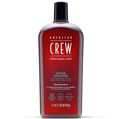 American Crew Detox Shampoo for Men, Naturally Derived, Vegan Formula, Citrus Mint Fragrance, 33.8 Fl Oz Beauty & Personal Care AMERICAN CREW
