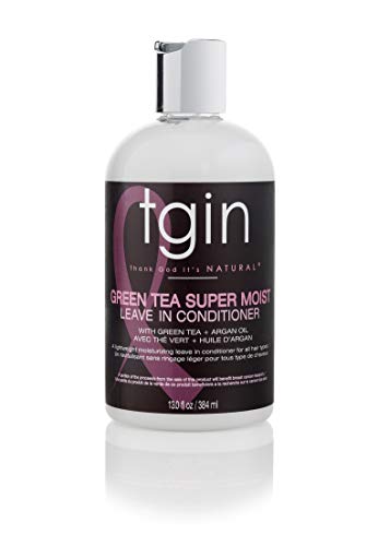 tgin Green Tea Super Moist Leave In Conditioner - Lightweight Leave In Conditioner for Curly Hair - Hydrates, Controls Frizz & Enhances Manageability Beauty & Personal Care Thank God It's Natural