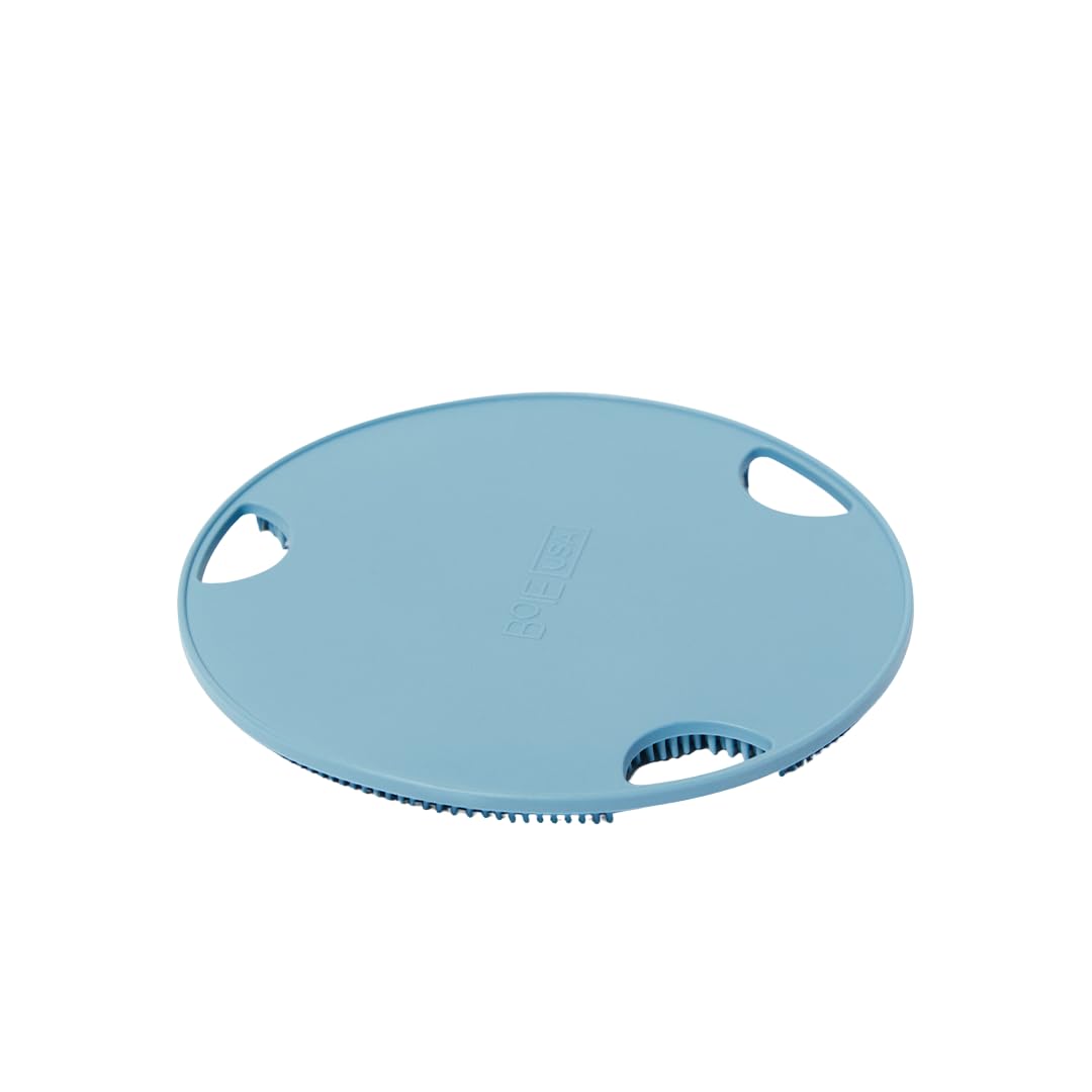 Boie USA Flat Body Scrubber - Soft Silicone-Like Exfoliating Shower Scrubber & Body Cleansing Brush - Stick-to-Wall Loofah Replacement - Antimicrobial Beauty & Personal Care Boie USA