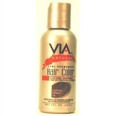 Via Natural Semi-Perm 2 oz. Color # 76 Copper Penny Beauty & Personal Care Via Natural