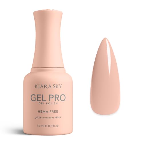 KIARA SKY Gel Pro HEMA-Free Gel Nail Polish | Full Coverage, 28+ Day Wear, Self-Leveling, UV/LED Soak-Off, 0.5 fl oz | Timeless #021