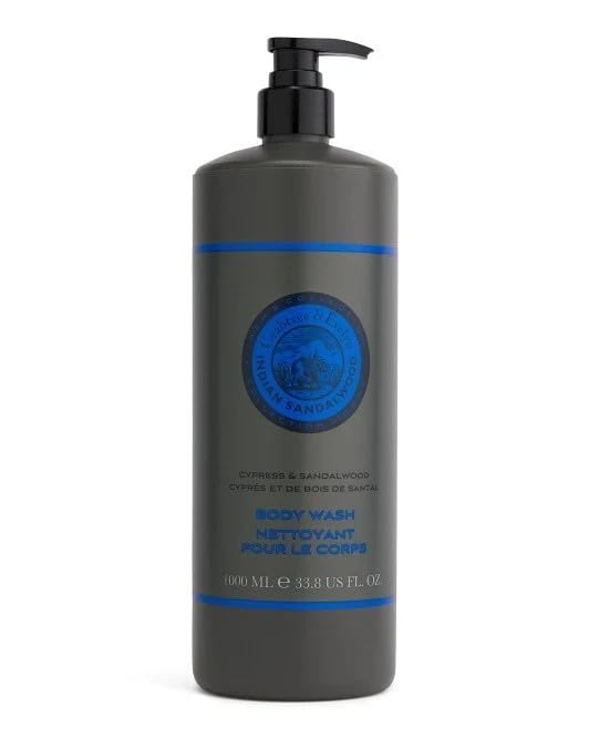 Crabtree & Evelyn INDIAN SANDALWOOD Body Wash 33.8 fl oz / 1000 mL Beauty & Personal Care Crabtree & Evelyn