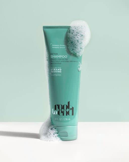 Root to End_Detox Shampoo_8 fl oz_Strand Reviving Complex_Cruelty Free_Vegan_NO SLS/SLES, Parabens,Phthalates, Silicones or Mineral Oils