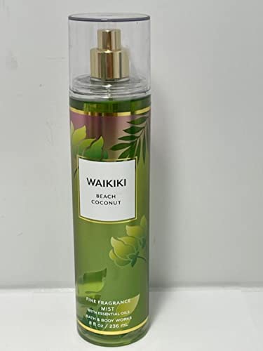 Bath & Body Works Waikiki Beach Coconut 8.0 oz Fine Fragrance Mist Beauty & Personal Care Bath & Body Works