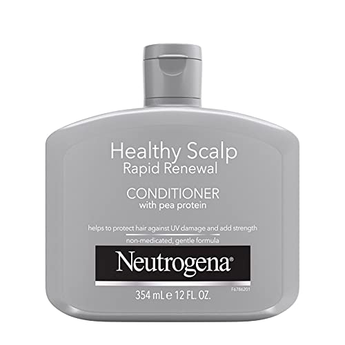 Neutrogena Healthy Scalp Rapid Renewal Conditioner with Pea Protein & UV Damage Protecting for Strong Healthy-Looking Hair, White, Unscented, 12 Fl Oz Beauty & Personal Care Neutrogena