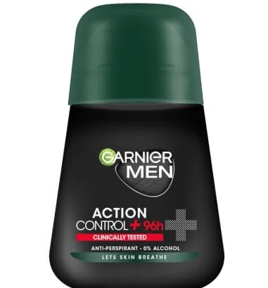 Garnier Men Roll-On Action Cotrol Plus, Clinically Tested, Let's Skin Breathe, 1.7 Fl. Oz., (PACK OF 6) Beauty and Personal Care Garnier