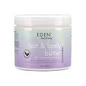 EDEN BodyWorks Lavender Aloe Hair + Body Butter (16 oz) - Natural Moisturizer - Hydrate, Calm and Soothe Hair & Skin Beauty & Personal Care EDEN BodyWorks