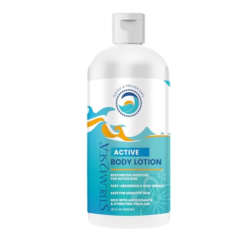 STREAM 2 SEA Nourishing Body Lotion For Dry Skin, 32 Fl oz Vitamin E Squalene Reef Safe and Paraben Free After Sun Moisturizing Body Lotion, Nourish Beauty & Personal Care STREAM 2 SEA