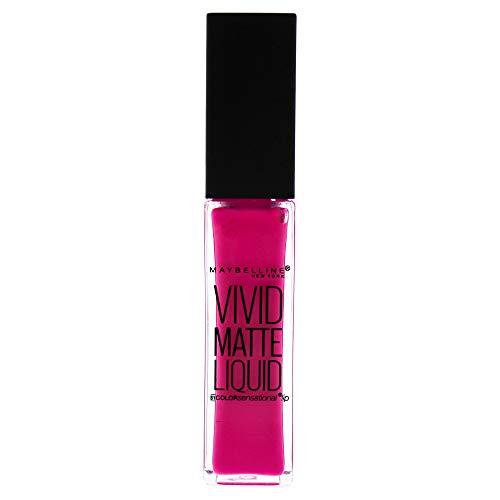 Maybelline New York Color Sensational Vivid Matte Liquid Lipstick, Electric Pink, 0.26 fl. oz. Beauty & Personal Care MAYBELLINE
