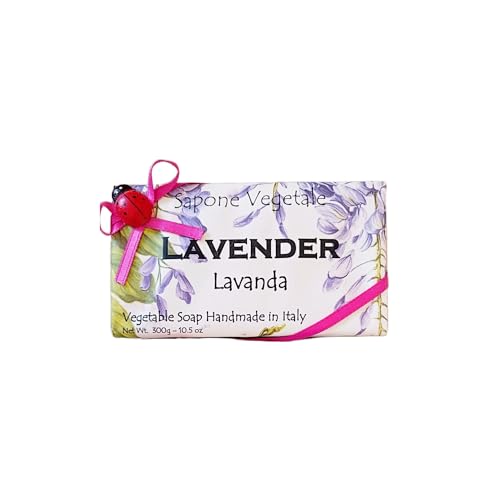Alchimia Ladybug Lavanda (Lavender) Vegetable Soap Handmade In Italy - 10.5 oz Soap Bar Beauty & Personal Care Alchimia