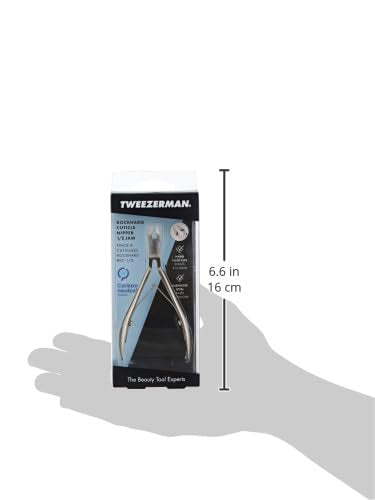 Tweezerman Rockhard Stainless Steel Cuticle Nipper, 1/2 Jaw Beauty & Personal Care Tweezerman