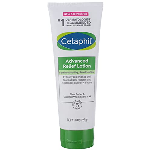 Advanced Relief Lotion, Dry, Sensitive Skin, Fragrance Free, 8 oz (226 g), Cetaphil Beauty & Personal Care Cetaphil