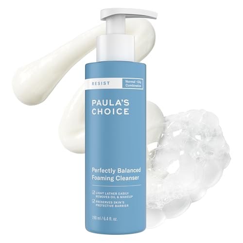 Paula's Choice RESIST Perfectly Balanced Foaming Facial Cleanser, Face Cleanser with Hyaluronic Acid & Aloe, Anti-Aging Face Wash, Large Pores & Oily Beauty & Personal Care Paula's Choice