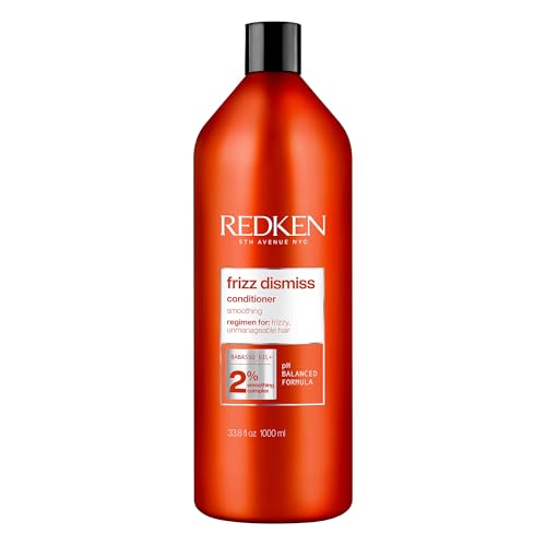 Redken Frizz Dismiss Conditioner - For Smoother Hair, 33.8 Fl Oz