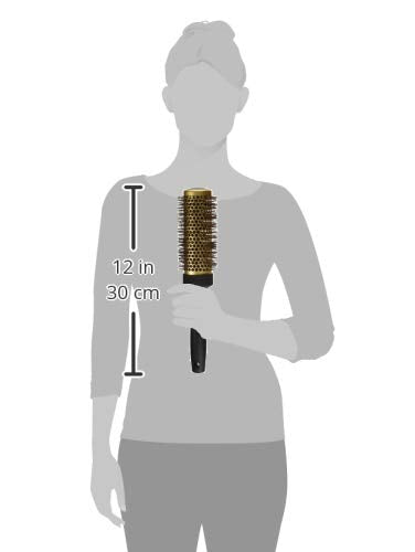 Creative Hair Brushes Gold Nano Ceramic 6 Inch Long Barrel Ion Wavy Bristles Beauty & Personal Care Creative