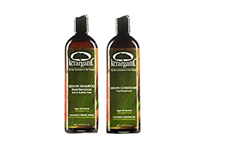 ORGANIC KERATIN POST-TREATMENT SET - SALT & SULFATE FREE SHAMPOO 16oz + CONDITIONER 16oz Beauty & Personal Care KERARGANIC